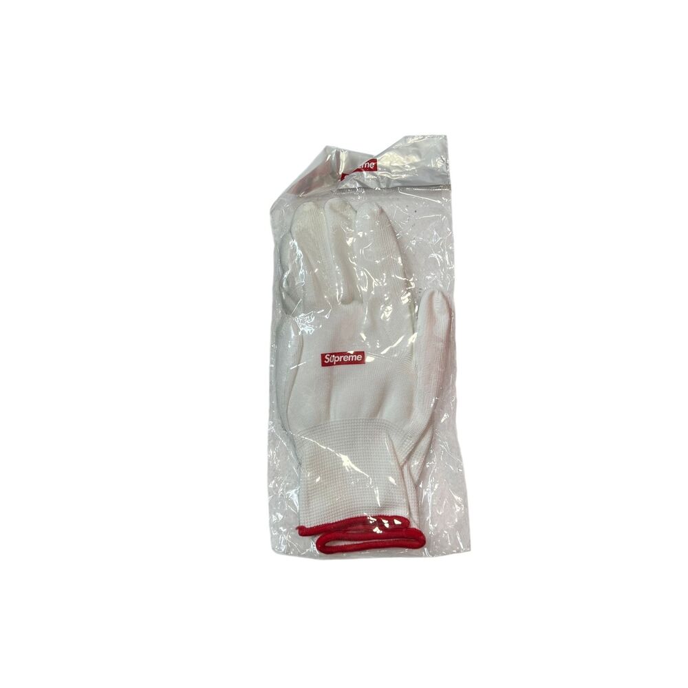 2 Pack - Supreme Rubberized Gloves Fw20 White One Size